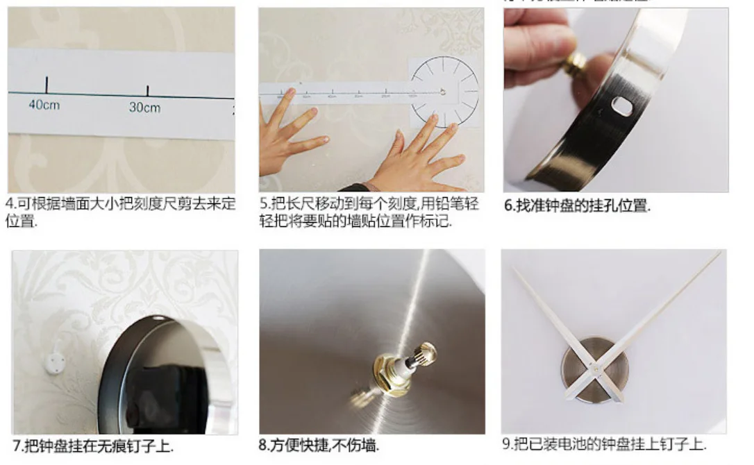 Manufacturers Direct Selling 3D LOVE Clock Sticken on the Wall Clock Bedroom Living Room Sofa Wall Library Restaurant Mute