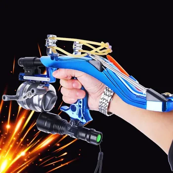 

High-quality elastic hunting fishing slingshot shooting bow and arrow rest bow laser shooting bolt shooting fish slingshot