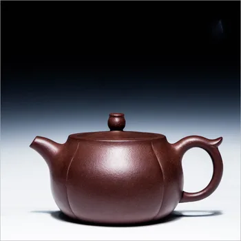 

Authentic yixing teapot tea pot 220ml big capacity purple clay tea set kettle teapot travel tea set 188 ball holes