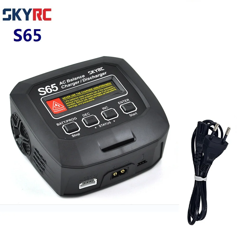 SKYRC S65 65 Вт 6A AC балансирующее зарядное устройство Lipo Dis для 2 4S батареи RC FPV гоночный