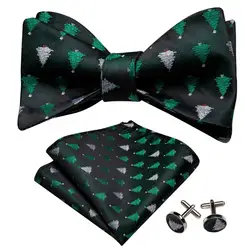 Green Christmas Tree Tie for Men Silk Self-tie Bow for Party Designer Bowtie Set Handkerchief Cufflinks Fashion Bow Barry.Wang Green Christmas Tree Tie for Men Silk Self-tie Bow for Party Designer Bowtie Set Handkerchief Cufflinks Fashion Bow Barry.Wang