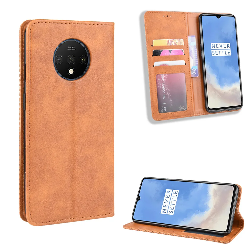 Кожаный чехол для Oneplus 7 T, Роскошный кожаный бумажник премиум класса, кожаный чехол-книжка для Oneplus 7, 7, T, 3, T, 5, 5, 6, T, Pro, флип-чехол