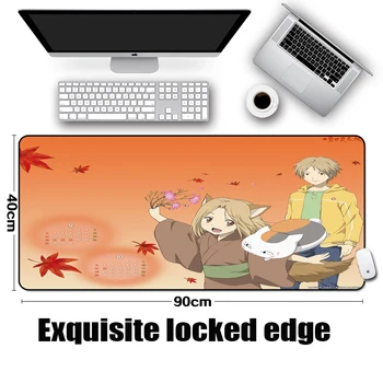 

Anime Mousepad Support customized Natsume Yuujinchou Style Locked Edge Mousemat Mice Pad Pc Keyboard Rubber Gaming Mats