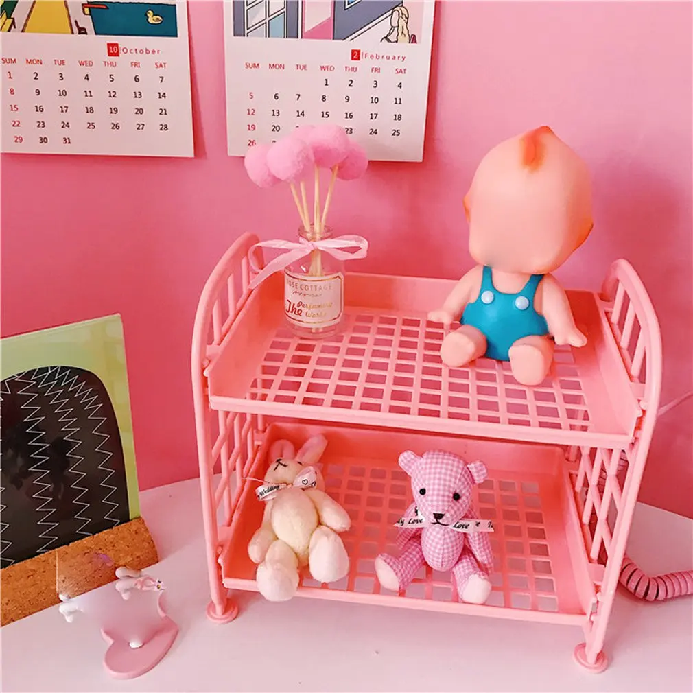 

Multi-functional 2 Layers Makeup Storage Cosmetic Organizer Rack
