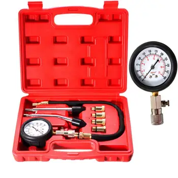 

8 pcs/set Automotive diagnostic Car Auto performance Petrol Gas Engine Cylinder Compressor Gauge Meter Test Pressure Compression