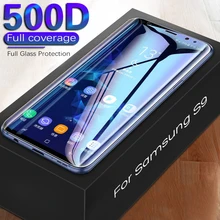 500D полностью изогнутое закаленное стекло для samsung Galaxy S9 S8 Plus Note 9 8 Защитная пленка для экрана на samsung S7 S6 Edge S9