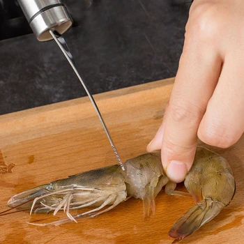 1 Set Shrimp Stripper Line Cutter Clean Shrimp Line Shell Remover Thread Knife Open Shrimp Pick Shrimp Peel Shrimp Artifact 5