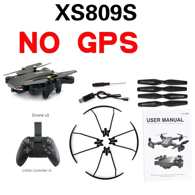 OTPRO gps Радиоуправляемый Дрон с 2MP/5MP 1080p HD камерой 5G wifi FPV удерживающий высоту один ключ возврата Квадрокоптер Вертолет VS SG900 Дрон - Цвет: NO GPS XS809S