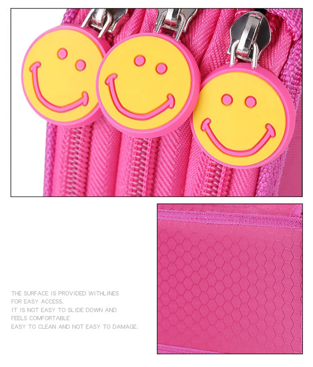 Kawaii 52 отверстия Пенал Школьный для девочек мальчиков Pencilcase 3 слоя Pencilcase милый картридж многофункциональный ящик