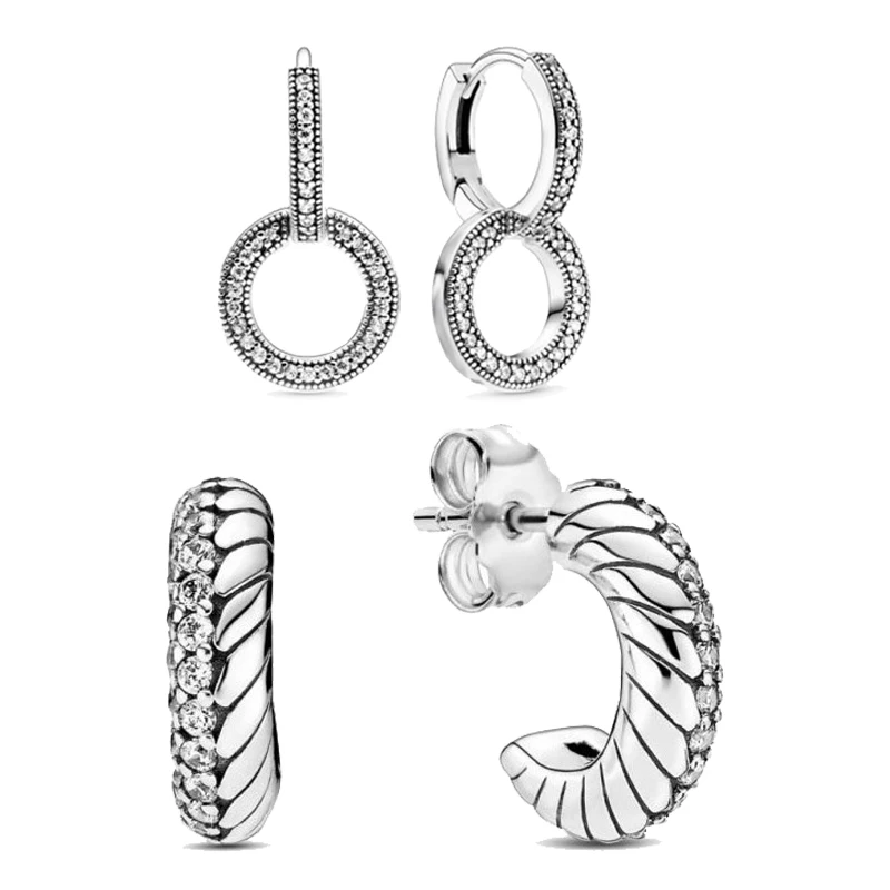 Женские серьги гвоздики из серебра 2020 пробы с паве в виде змеи|Серьги-гвоздики| |