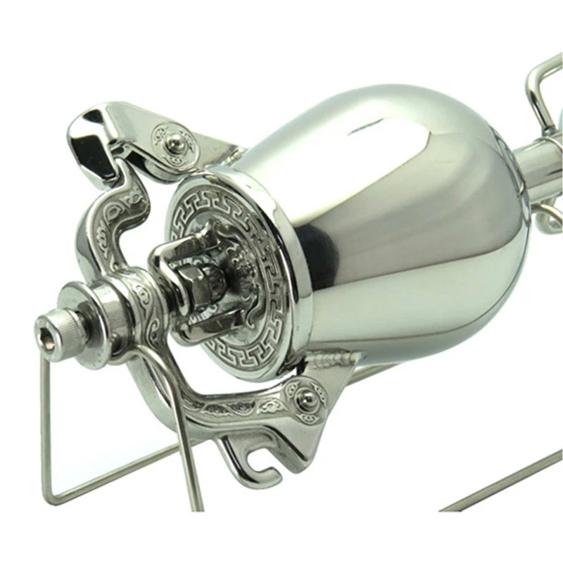 Mini popcorn machine Stainless steel old-fashioned hand-cranked popcorn machine Mini and collectible