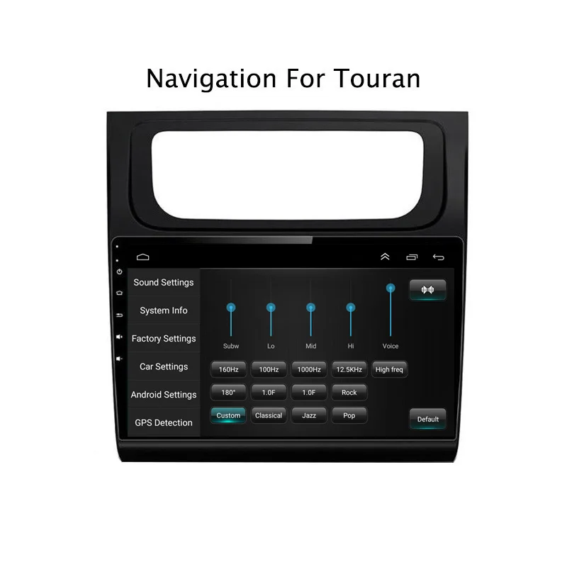 Discount 9Inch Android 8.1 Car DVD GPS Navigation Player For VW Touran 2004-2015 4G LTE with SIM Card Slot 2DIN Car Radio Stereo 4