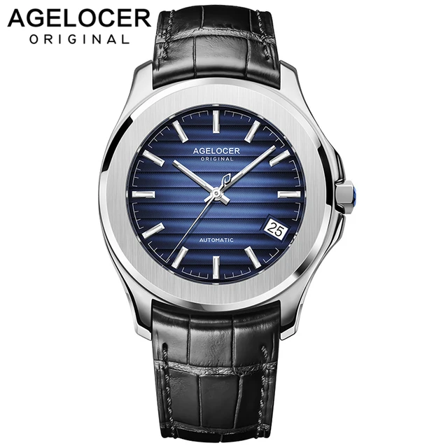 $US $896.00 AGELOCER Switzerland Men Watch Top Brand Luxury Male Leather Waterproof Sport Automatic Mechanical Wrist Watch Men Clock relogio