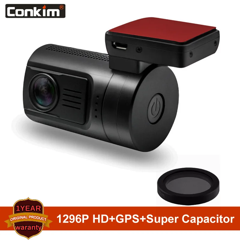 Conkim Мини DVR Автомобильный видеорегистратор Ambarella A7 Super HD 1296P 1080P Full HDR Dash камера gps