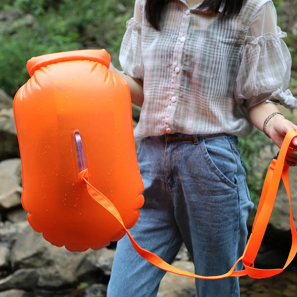 Swimming Buoy 3 Color Premium Waterproof Swimming Buoy Float Swim Buoy Air Dry Bag Swimming Trainning Safety Mark Iatable Flotation Bag