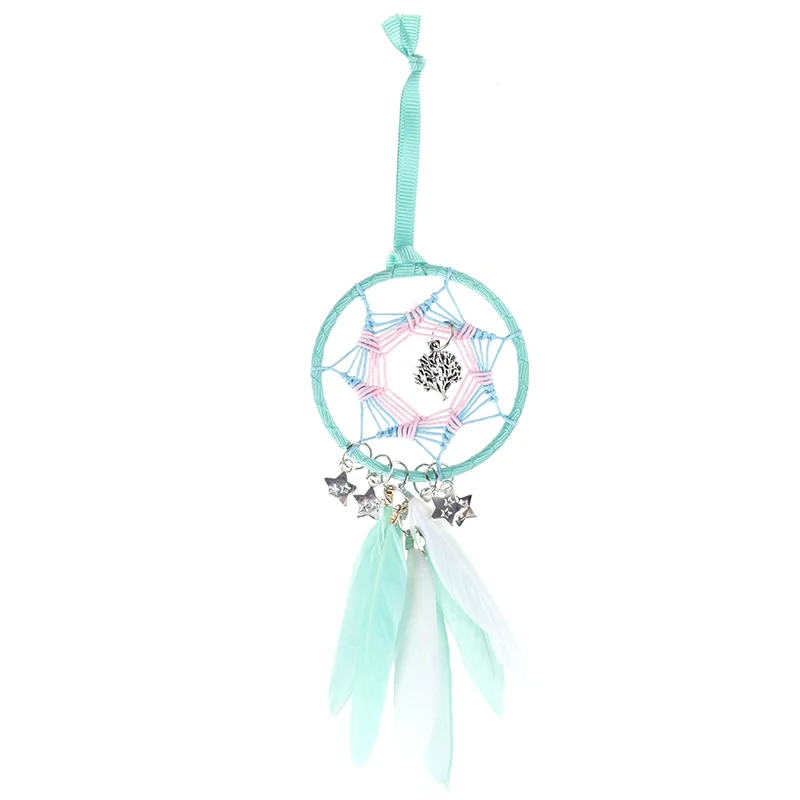 Dream Catcher Car Accessory Interior For Girls Feather Car Mirror Hanging Pendant In Auto Ethnic Home Decor Lucky Car Ornaments