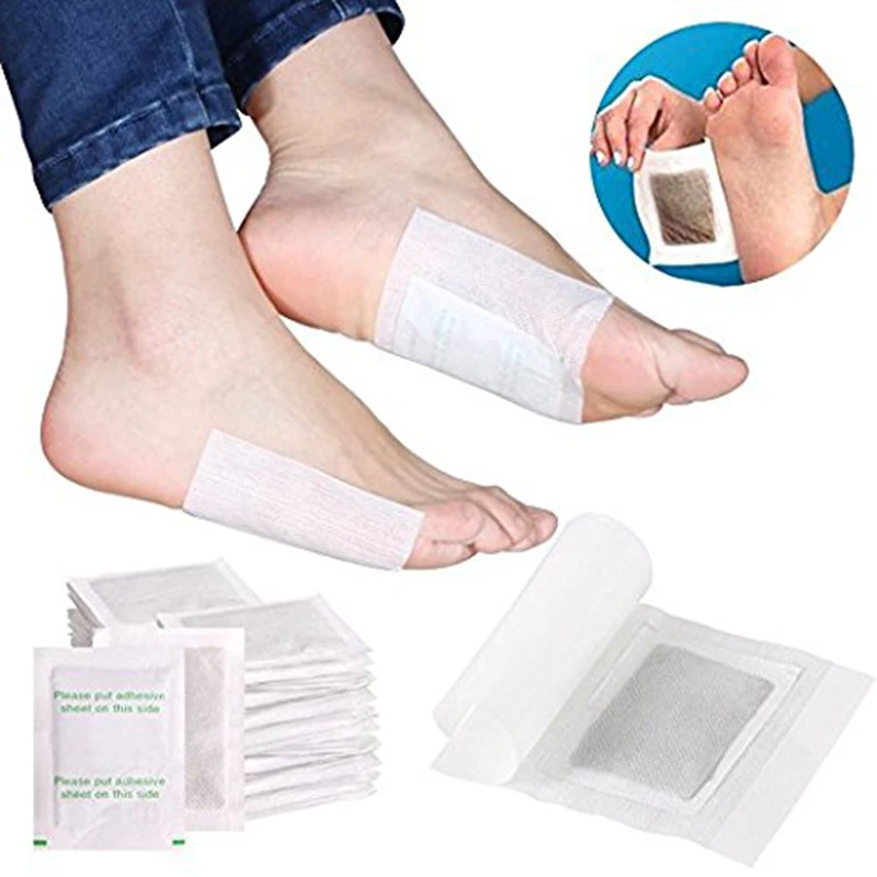 10Pcs Detox Foot Patch Pad Body Toxin Removal Weight Loss Skin Smooth Improve sleep quality Health Care TSLM2 |