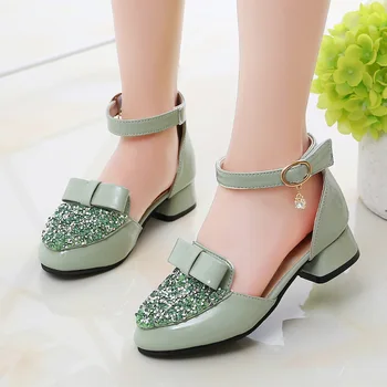 

Children Girl Fashion Princess Flower Rhinestone Dance Sandals Summer Sandals Children's Shoes Banquet Sandals