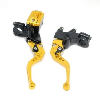 

22cm 7/8 Motorcycle Master Cylinder Levers Hydraulic Brake Pump Clutch Lever Reservoir For ktm exc honda pcx hornet 600 crf