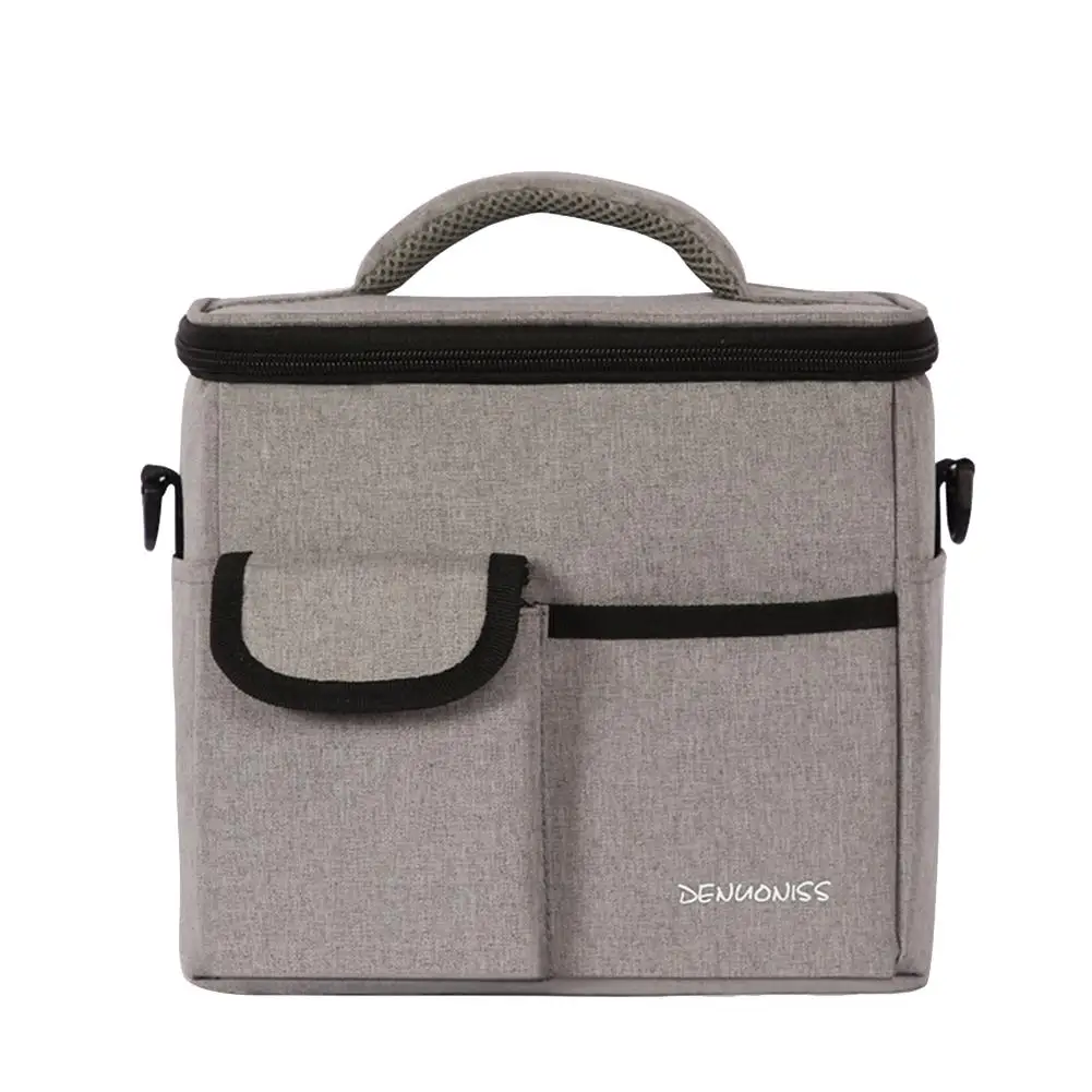Urban gray Studyset Многофункциональный одиночный на плечо для ланч-боксов пакет Тепловая Крышка для еды пакет для кемпинга еды переноски - Цвет: Urban gray