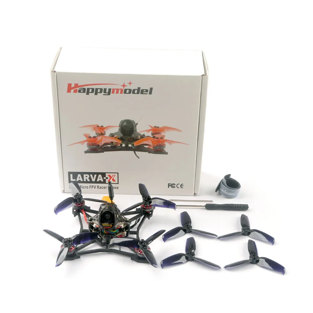 Happymodel Larva X 100 мм Crazybee F4 PRO V3.0 2-3S 2,5 дюймов FPV гоночный Дрон BNF w/Runcam Nano2 камера