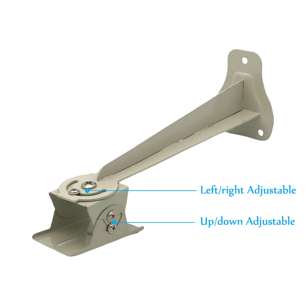 CCTV Bracket Metal Wall Mount Plate Stand Support with Adjustable Angles for Video Surveillance Camera Security System