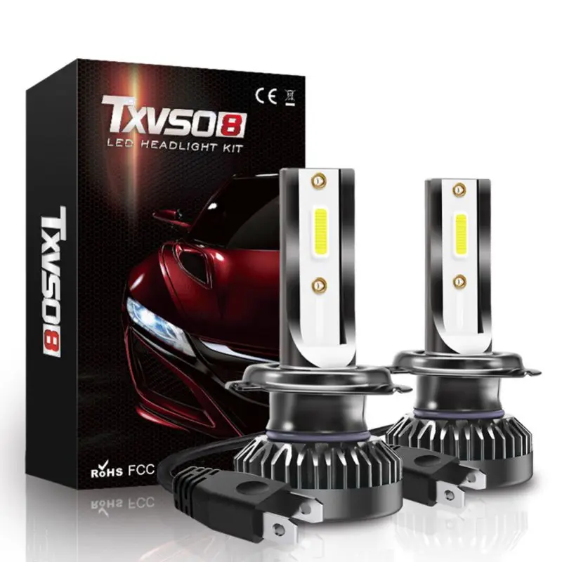 2 шт. TXVS08 G2 для автомобильных фар Светодиодный 8000LM для G2 H4-H/L/h7/9005/hb3 9006/HB4 H8/H912 H4-H/L
