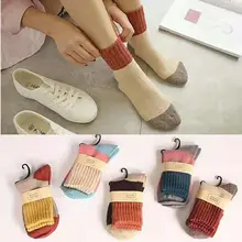 5 пар зимних утолщенных носков* Четыре цвета сшивания* Традиционный стиль* яркие цвета* теплые шерстяные носки с кроликом