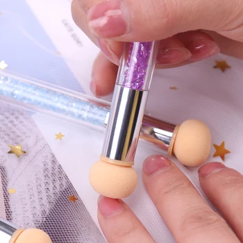 

Sponge Heads Sharp Round Color Paint Pen Gradient Nail Tool Double-Headed Sponge Smudged Nail Pen Manicure Tools