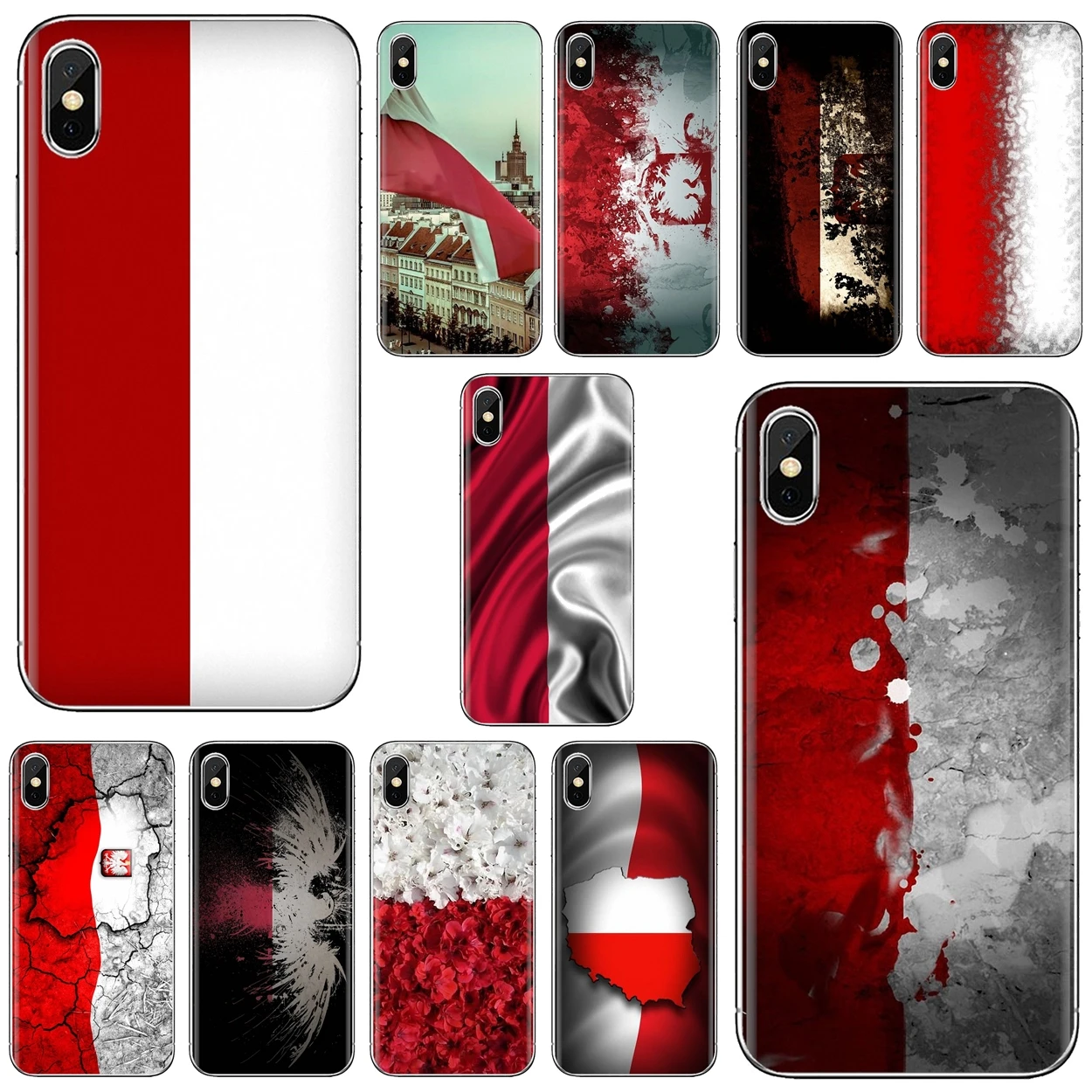 Мягкий чехол PL с национальным флагом Польши в стиле ретро для Samsung Galaxy A10 A40 A50 A70 A3 A5