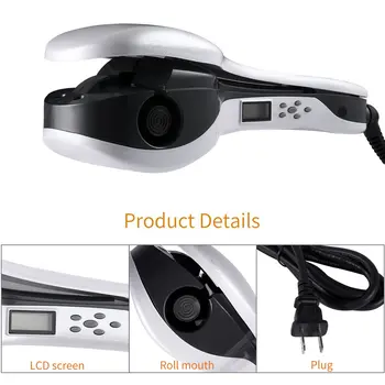 

White Professional Negative Ion Hair Curler All Automatic Hair Rollers Anion Luxury Hair Curlers Rollers Styling Tools