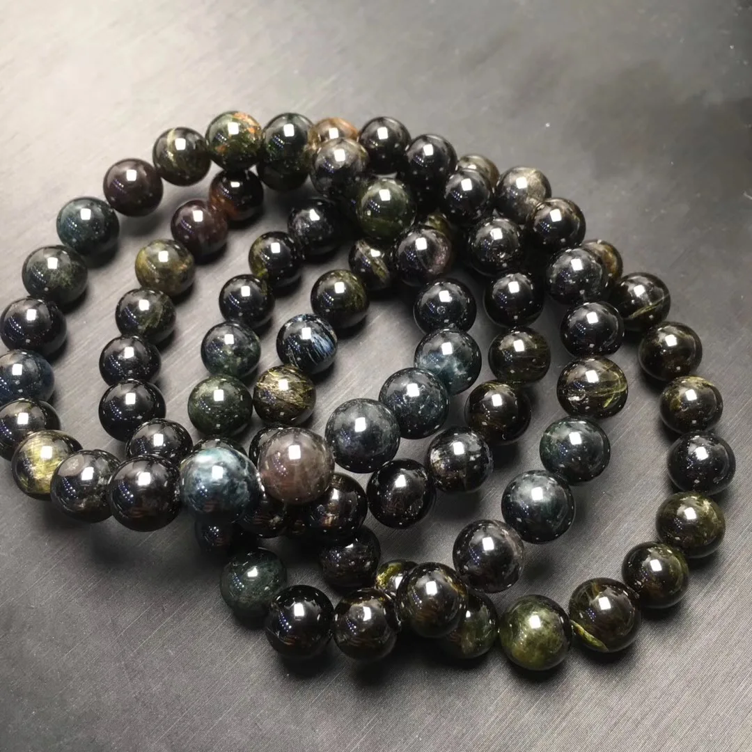 

Natural Old Mine Green Tourmaline Bracelet Women's Single Ring Bracelet Color Tourmaline Jewelry