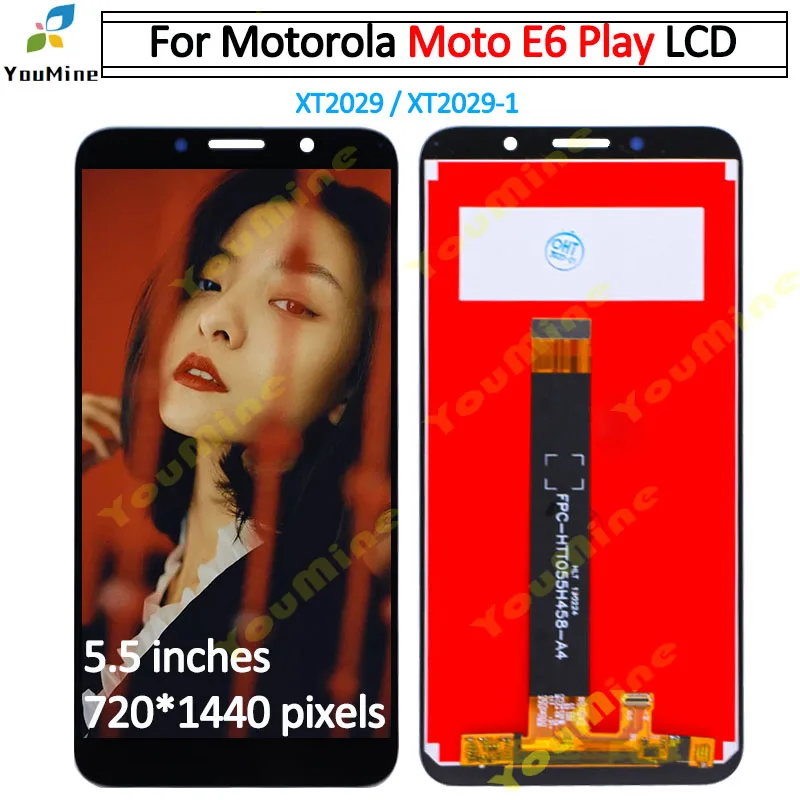 Оригинальный ЖК-дисплей для Motorola moto E6 play сенсорный экран дигитайзер XT2029 в сборе
