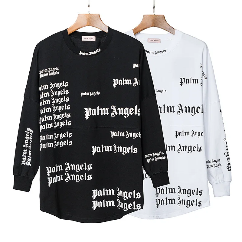 Plam Printed Letter Crew Neck Pullover Autumn And Winter Casual Base Shirt Europe And America Popular Brand Teenager Long Sleeve