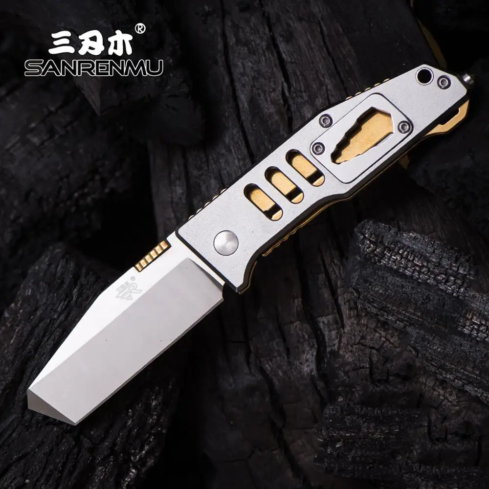 

SANRENMU SRM NEW 7046 Pocket Folding Knife 8cr13mov Blade Outdoor Camping Rescue Survival Hunting Multi-function Tool EDC