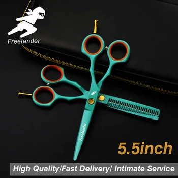 

5.5 inch hairdressing scissors flat shear thinning shear set