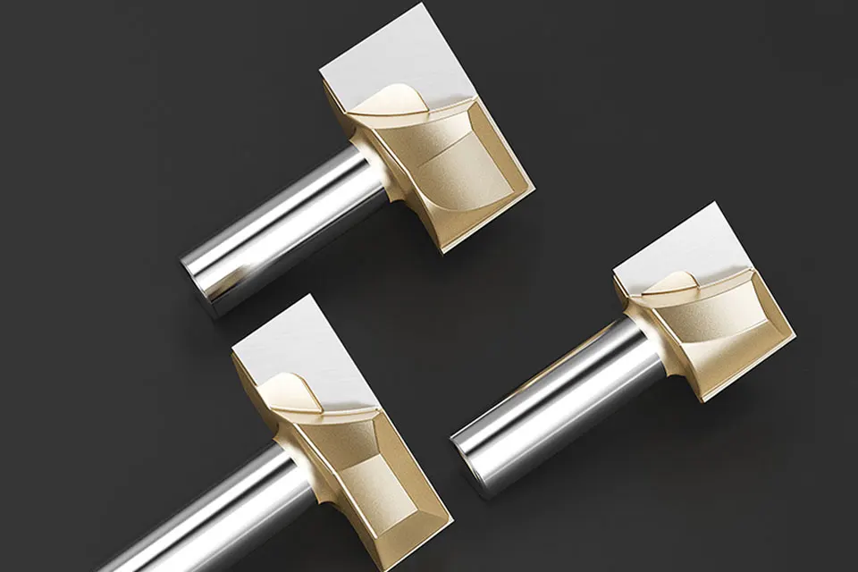 HUHAO 1pc 1/2 1/4 Shank Cleaning Bottom Engraving Slab Surfacing Flattening Router Bit Woodworking Tool CNC Cutter 6-50mm