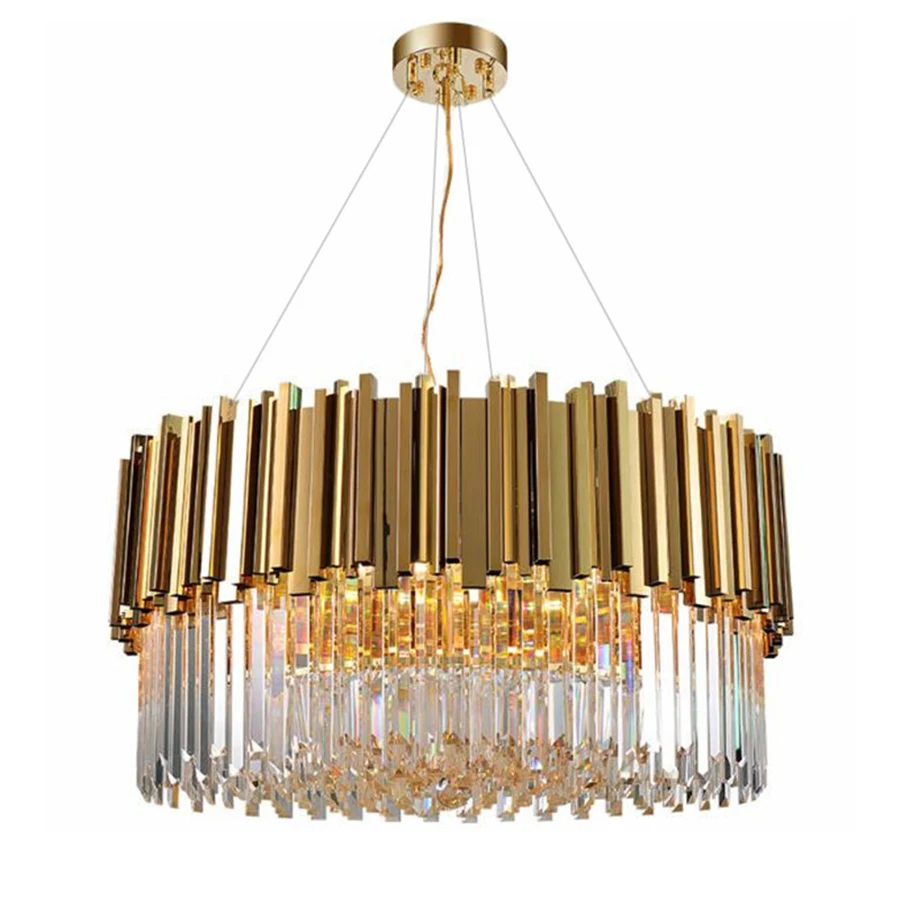 

Luxury LED Crystal Chandeliers Lighting For Kitchen Living room Loft Hanging Chain Nordic Gold Chandelier Bedroom Lamp люстры