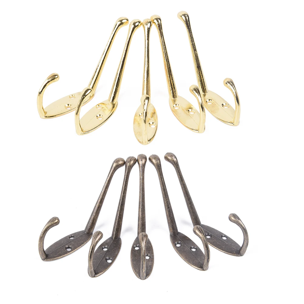 5 шт старинные антикварные крючки для стен и дверей одежды пальто шляпа сумка