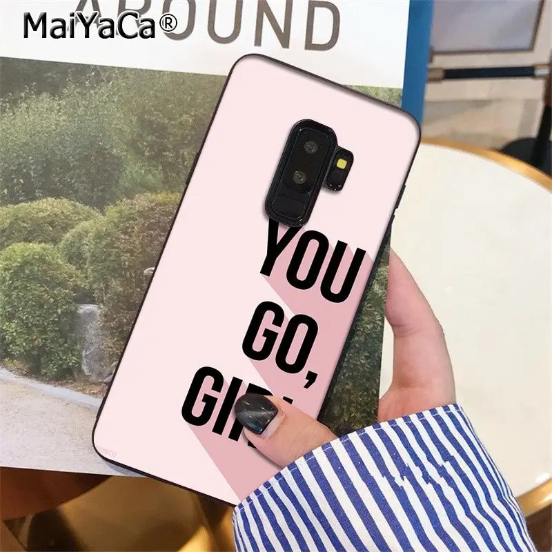 Мягкий чехол для телефона MaiYaCa Girl Boss Like A Boss из ТПУ для samsung S9 S9 plus S5 S6 S6edge S6plus S7 S7edge S8 S8plus - Цвет: A10