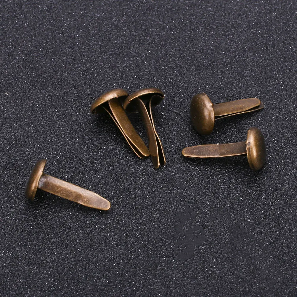8X12mm Bronze Балерина Типсы для ногтей Макияж Поддельные ногти Красота скрапбук мини Брэд 50 шт по 50 шт - Цвет: 8X12mm Bronze