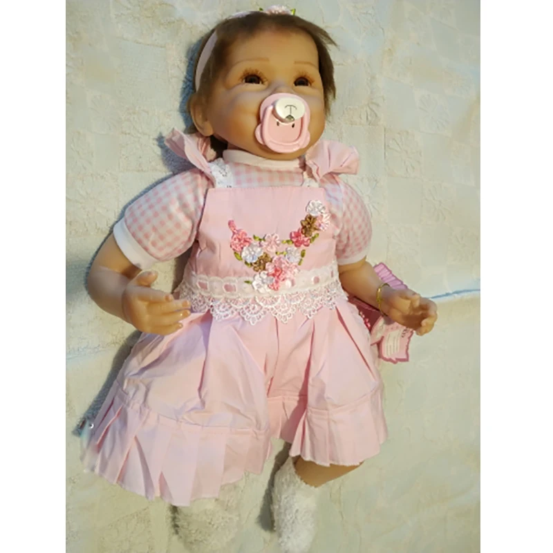 55 см силиконовые куклы Reborn Baby Bebe Alive Реалистичная мягкая настоящая сенсорная Одежда для новорожденных "lifelike" детские игрушки для мальчиков и девочек подарок на день рождения и Рождество