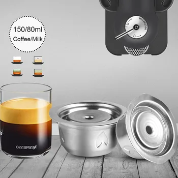 

230 ML Espresso Capsulas Recargables Nespresso Vertuoline &Vertuo Stainless Steel BIG CUP(G2) Refillable Capsule Reusable Pods