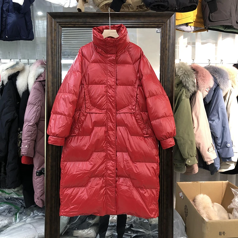Ailegogo 2020 Winter Jacket Stand Collar Women