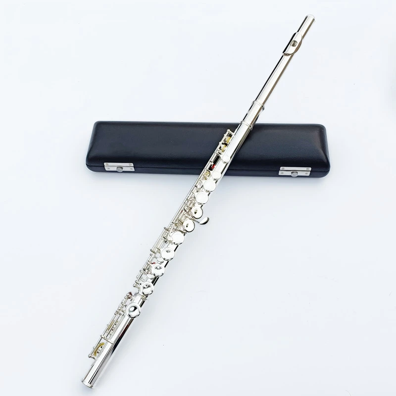 Jupiter Jfl511 C Tune Flute Cupronickel Tube Silver Plated Surface 16 Keys Open Hole Flute With