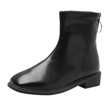 

Women Boots 2121 Autumn Winter Ankle Boot Square Head Casual Work Shoes Winter Boots Casual For Women