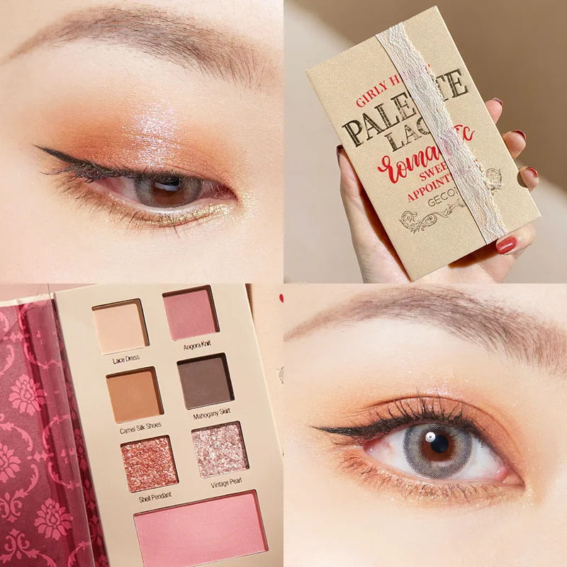 Palette de fards à paupières en forme de livre Maquillage de livre