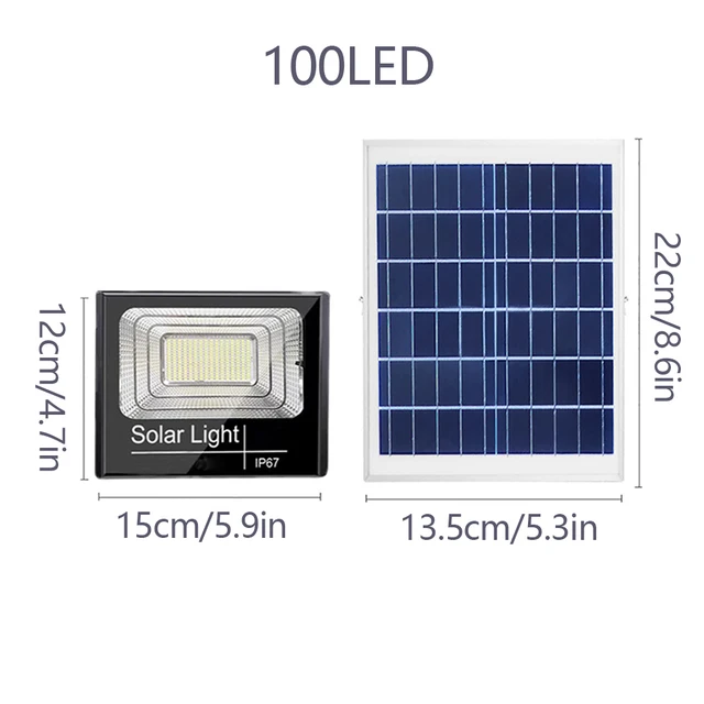 Solar LED Light Outdoor Solar Spotlights Garden led Reflector Waterproof Wall Flood Light Solar Lamp Powerful 100LED