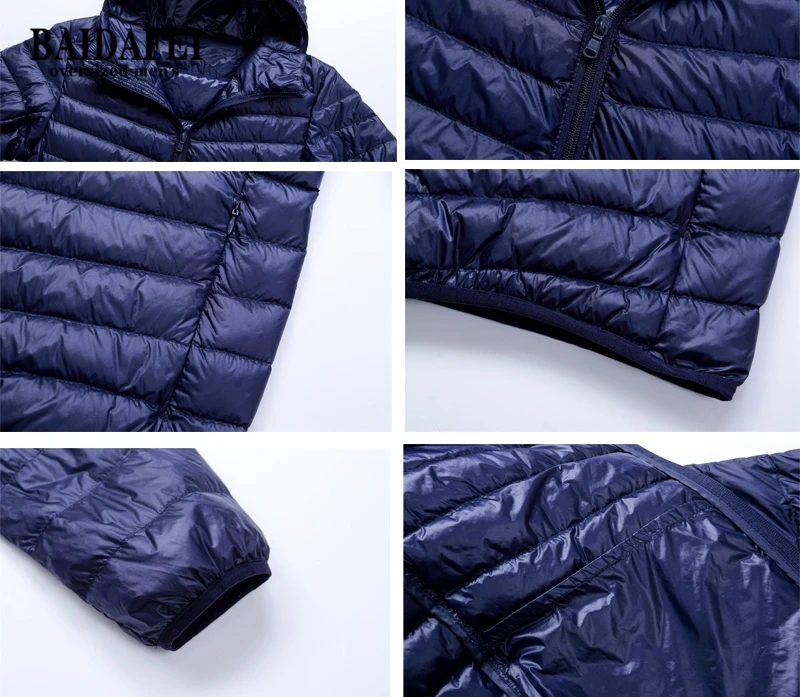 long puffer jacket Plus Size 6XL 7XL 8XL 9XL  Men's Ultralight Packable Hooded Down Jacket Puffer Down Coats 2021 Spring Autumn New Male Light Coat black puffer