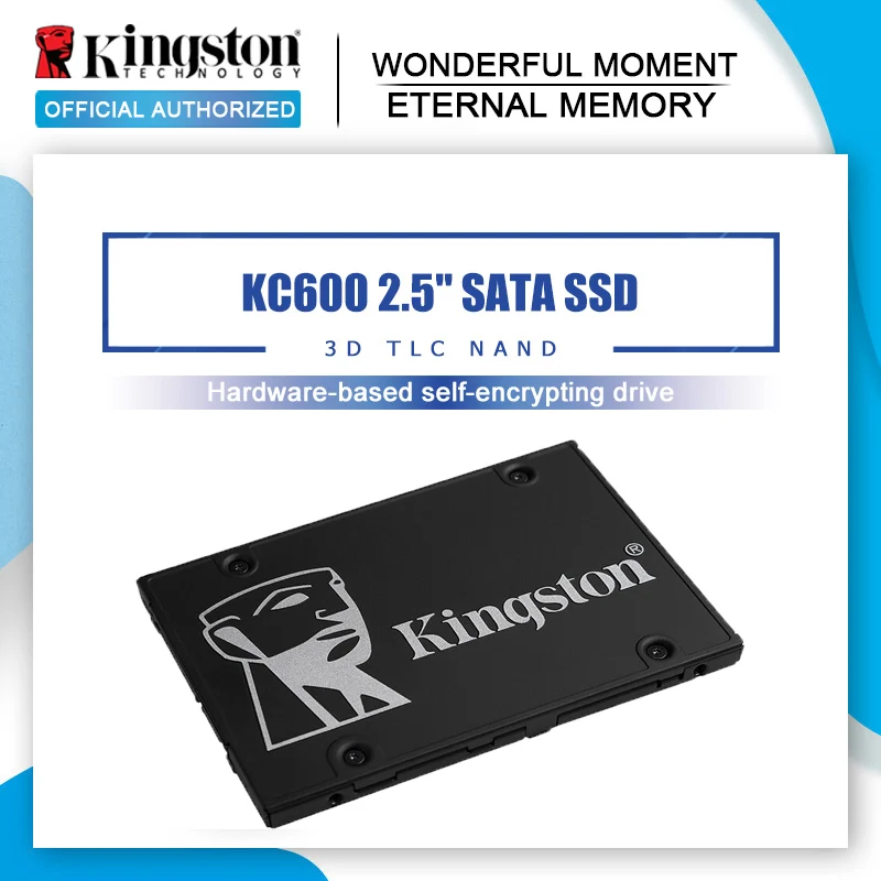 Kingston-ssd Digital Kc600 Unidade de Estado Sólido Interna 256gb 512gb Sata 25 Polegadas Hdd Também Disco Rígido para Notebook e pc